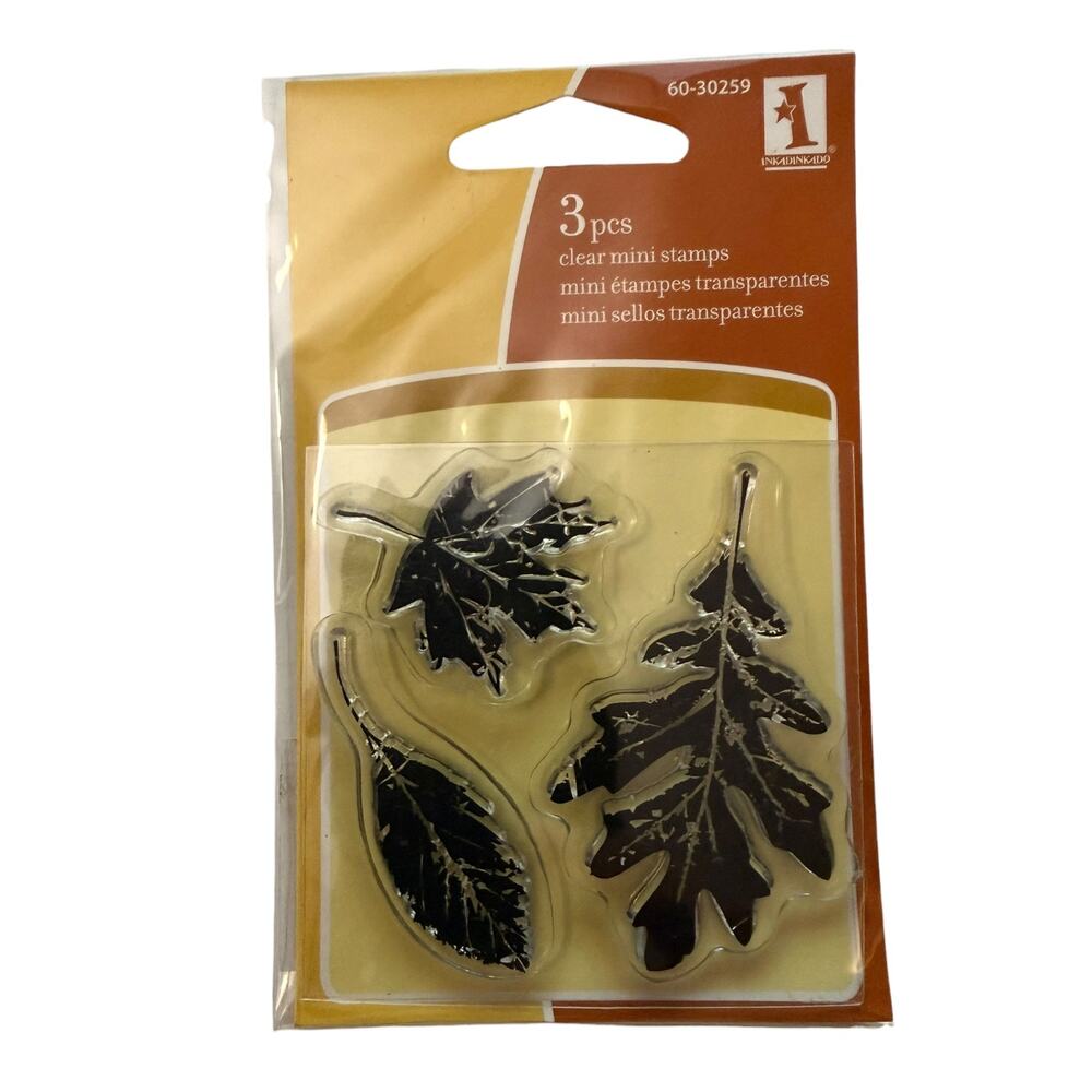 Inkadinkado 3 Leaf Foliage Harvest Clear Rubber Stamp
